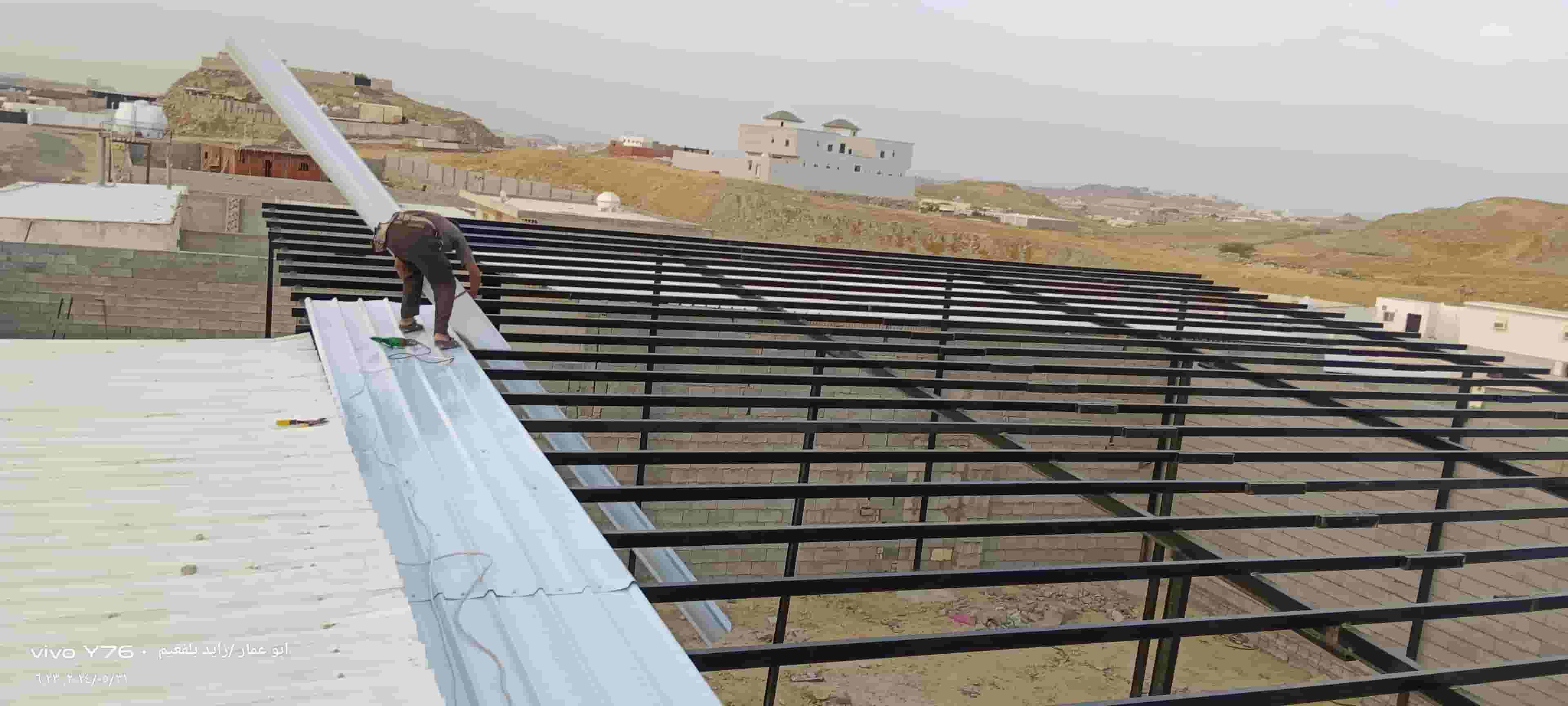 ورشة حداده مقاول حداد هناجر مظلات سواتر